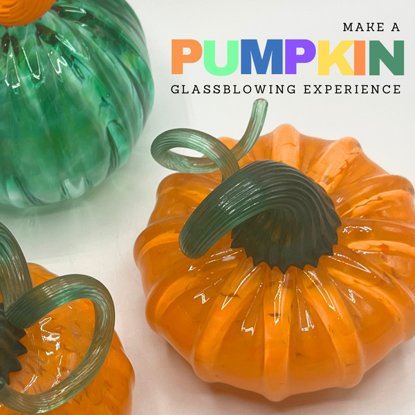 Make a Pumpkin<br> Glassblowing Experience<br>Saturday October 19, 2024